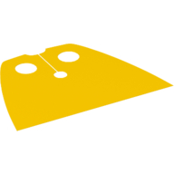 Lego Neckwear Cape, Standard, Very Short [Spongy Stretchable Fabric] / Yellow