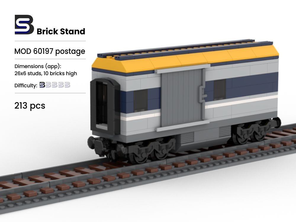 Lego Postage wagon for 60197 Passenger Train