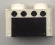 Lego Brick 2 x 2 with 4 Black Spots over Black Rectangle (Oven) Pattern (Sticker) - Set 6365