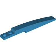 Lego Brick Curved 10 x 1 [Symmetric Inside Ridges] / Dark Azure