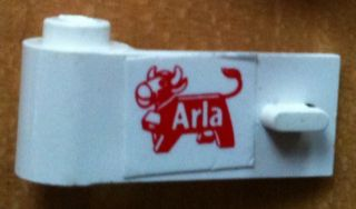 Lego Door 1 x 3 x 1 Left with Arla Dairy Logo Pattern (Sticker) - Set 1581-2