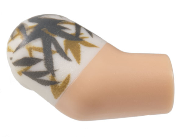 Lego Arm, Right with White Short Sleeve, Floral Pattern