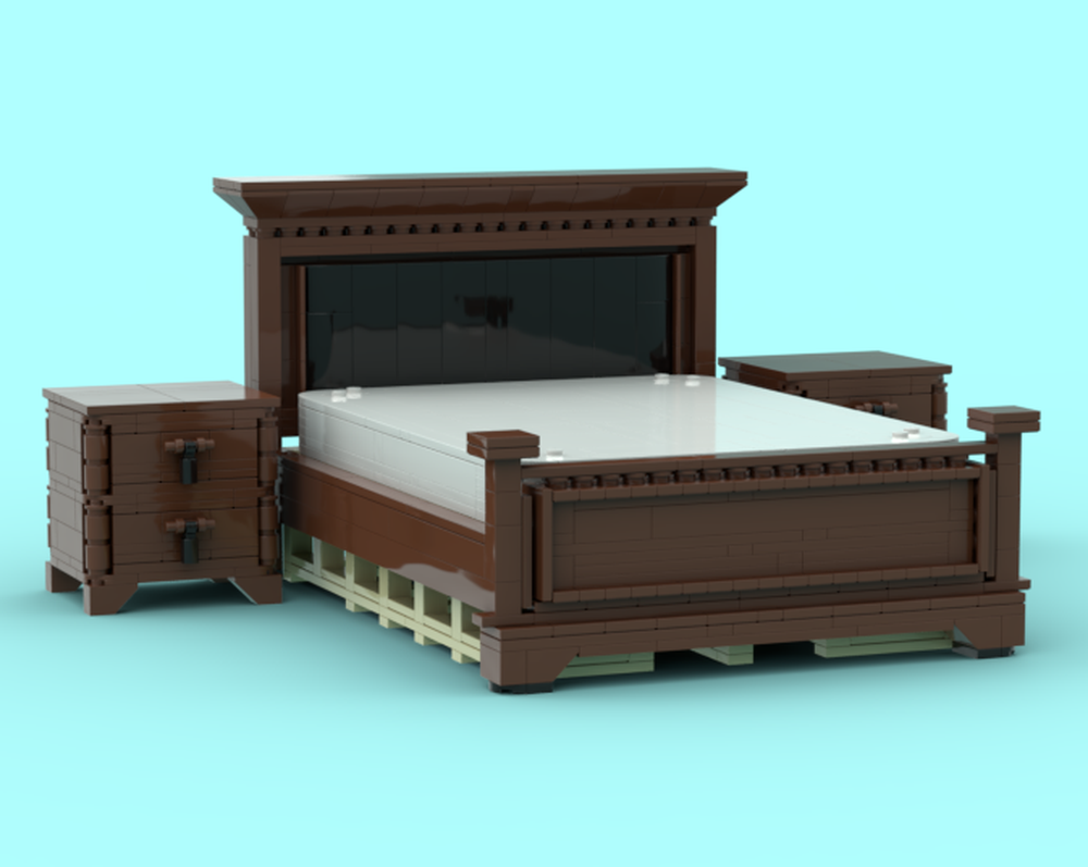 Lego American style retro double bed