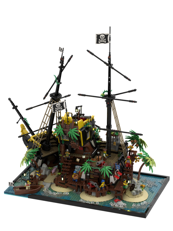Lego Exposition base for Pirates of Barracuda Bay (lite version)