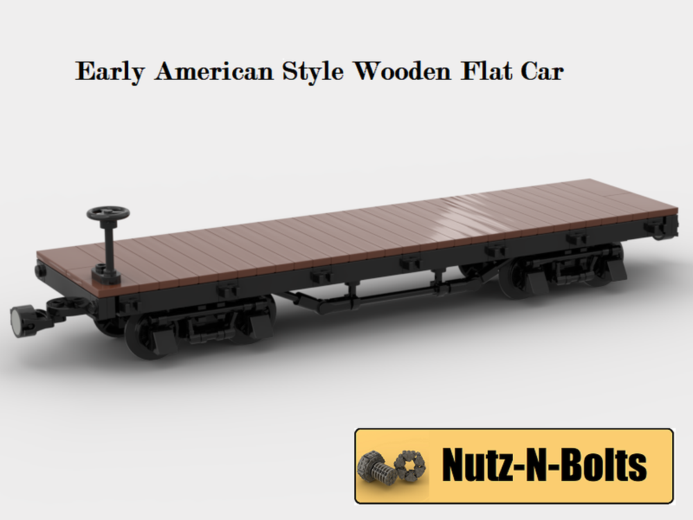 Lego Fat Car - Early Wooden American Style 8 WIde