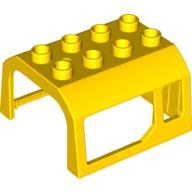 Lego Duplo Train Locomotive Cabin Roof 2 x 4 Studs / Yellow
