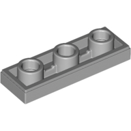 Lego Tile Special 1 x 3 Inverted with Center Hole / Light Bluish Gray