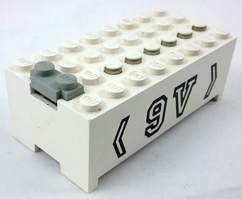 Lego Electric 9V Battery Box Small without Battery Cover with 9V Pattern