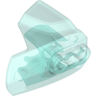 Lego Large Figure Limb Cover, Size 4, Armor with Ball Joint Socket / Trans-Light Blue