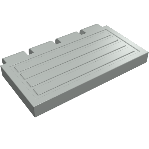 Lego Hinge Train Gate 2 x 4 / Light Gray