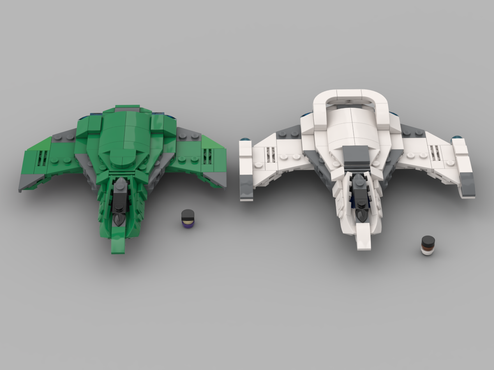 Lego 1:250 scale Elite dangerous eagle and imperial eagle