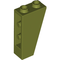 Lego Brick Sloped Inverted 75° 2 x 1 x 3 / Olive Green