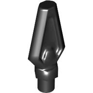 Lego Weapon Pike / Spear Tip with Bar / Black