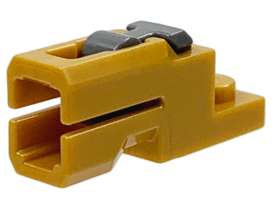 Lego Projectile Launcher, 1 x 2 Mini Blaster / Tile Shooter with Dark Bluish Gray Trigger (69754 / 69755)