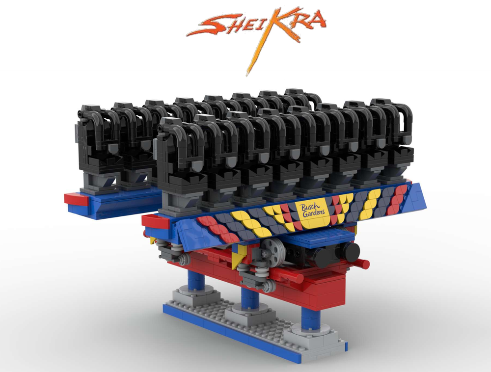 Lego ROLLERCOASTER - SHEIKRA - Busch Gardens Tampa Bay