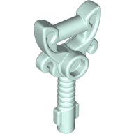 Lego Equipment Key Ornamented with Stud / Light Aqua