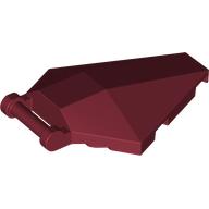 Lego Windscreen 6 x 4 x 1 Hexagonal with Handle / Dark Red