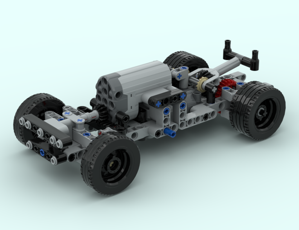 Lego PF Powered Dump Truck Chassis