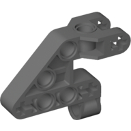 Lego Large Figure Skeletal, Torso, Lower Section (Rahkshi) / Dark Bluish Gray