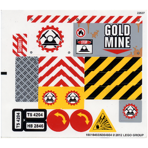 Lego Sticker Sheet for Set 4204-1 / [No Color/Any Color]