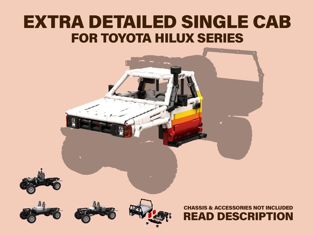 Lego EXTRA DETAILED Single Cab for Toyota Hilux