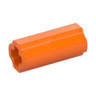 Lego Technic Axle Connector Smooth [with x Hole + Orientation] / Orange