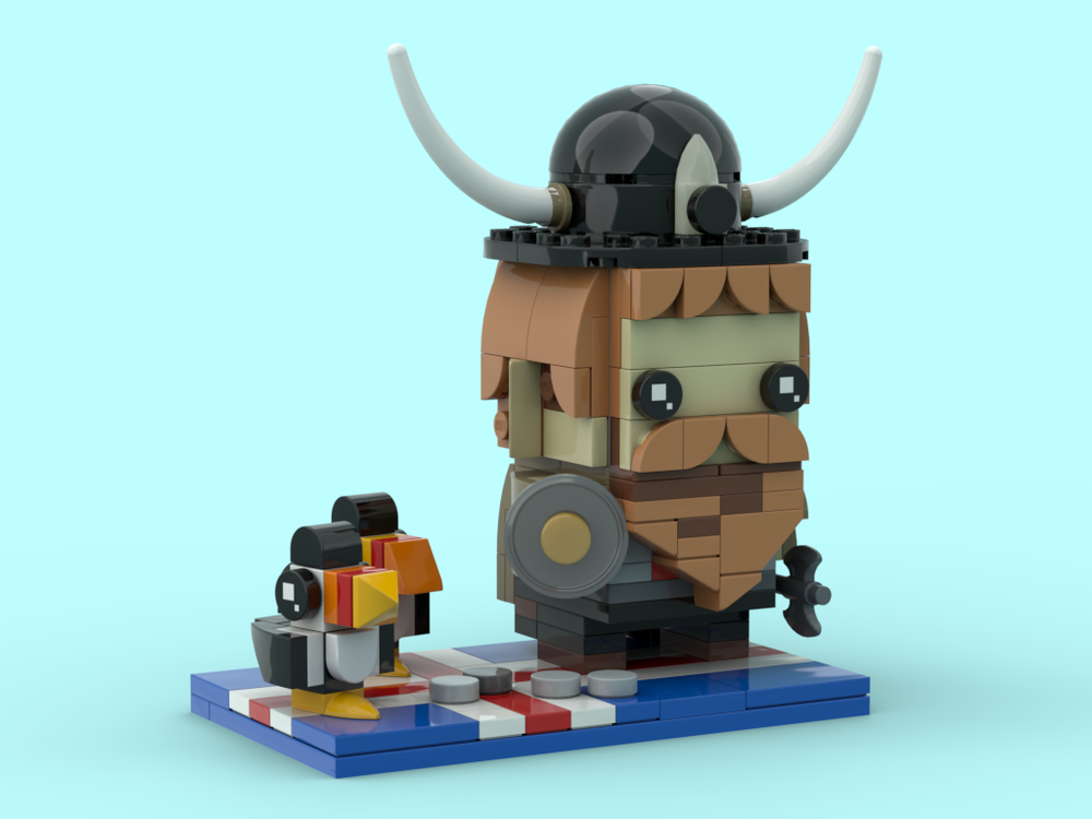 Lego Iceland - Viking and Puffins