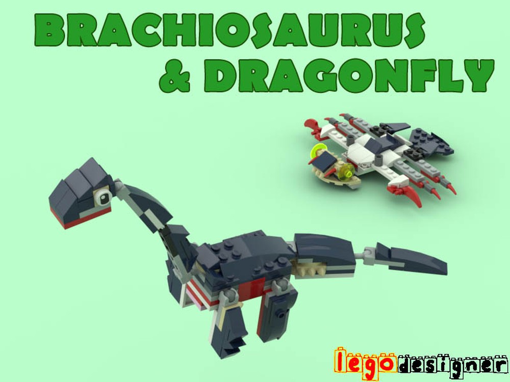 Lego 31088 Brachiosaurus & Dragonfly Alternate Build