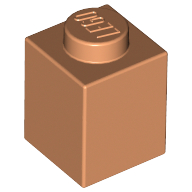 Lego Brick 1 x 1 / Nougat