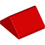 Lego Brick Sloped 45° 2 x 2 Double / Red