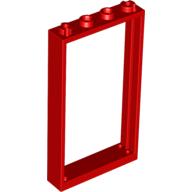 Lego Door Frame 1 x 4 x 6 Type 1 / Red