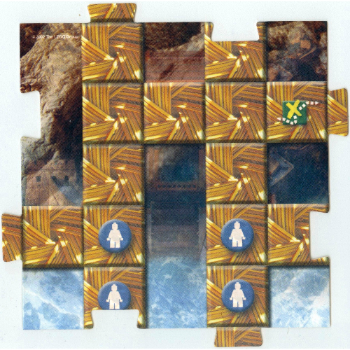 Lego Game Board Square, Orient - China 1 / [No Color/Any Color]