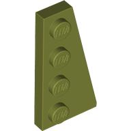 Lego Wedge Plate 4 x 2 Right / Olive Green
