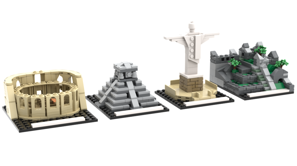 Lego The missing 4 wonders of the world of wonders set 40585
