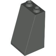 Lego Brick Sloped 75° 2 x 2 x 3 [Hollow Studs] / Dark Gray
