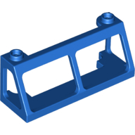 Lego Windscreen 2 x 6 x 2 Train without Glass / Blue