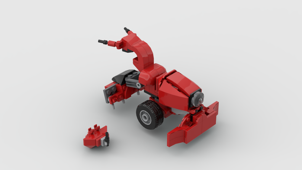 Lego 40517 Single-Axle Tractor with Snow Plough, Harrow, and Front Weight