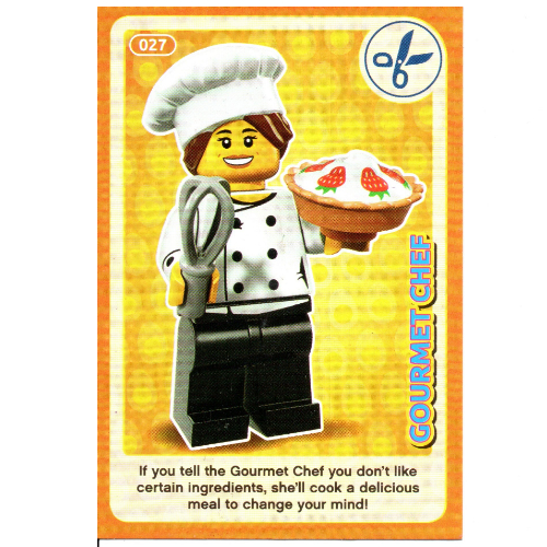 Lego Trading Card, Create the World Incredible Inventions - Gourmet Chef / [No Color/Any Color]