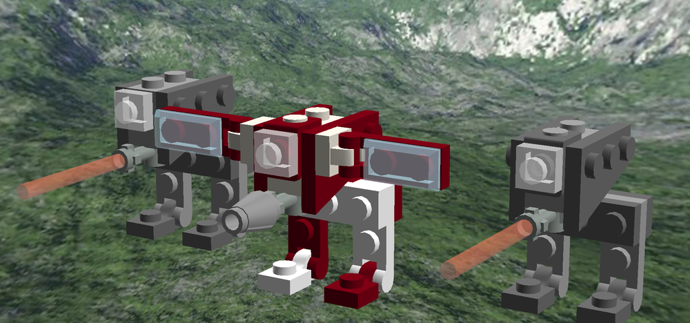 Lego Micro AT-ST (Custom with Duchess)