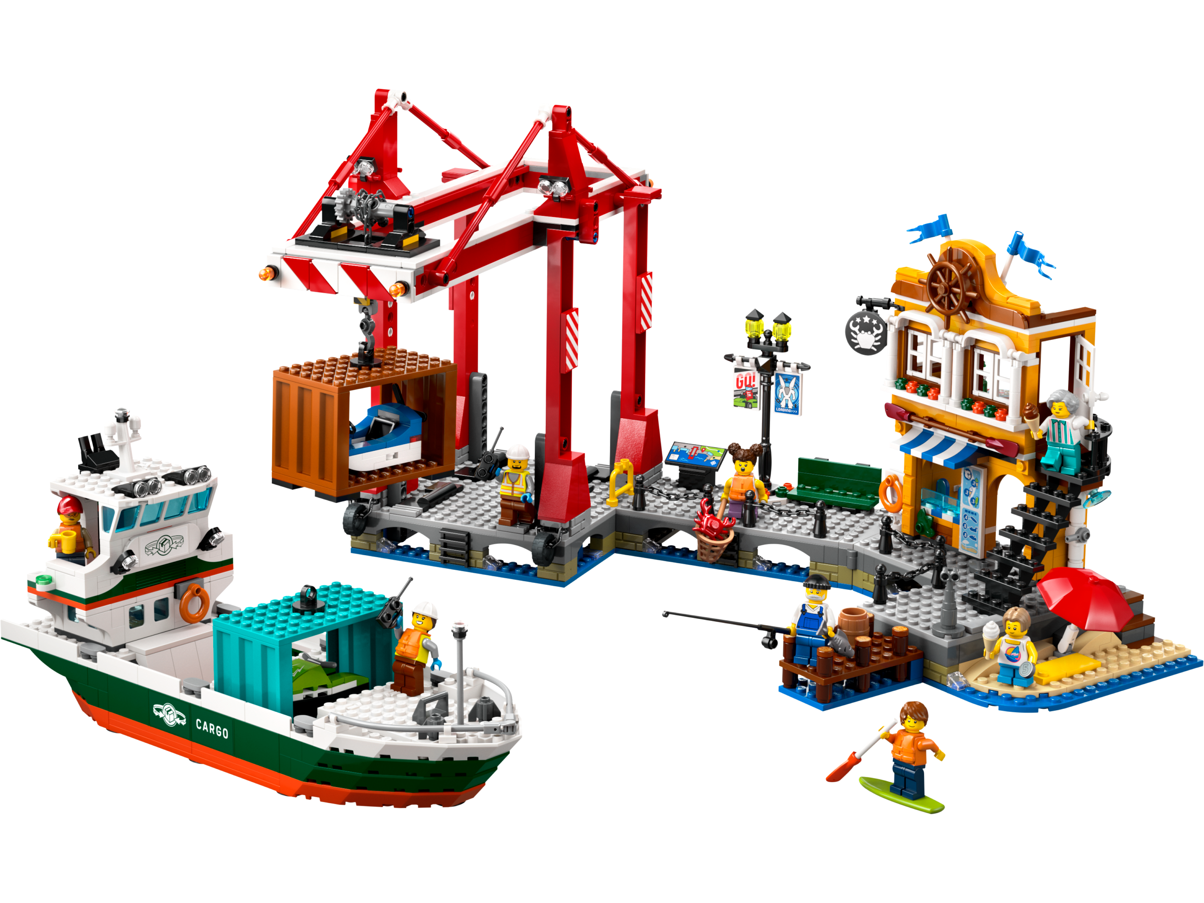 Lego Seaside Harbor with Cargo Ship