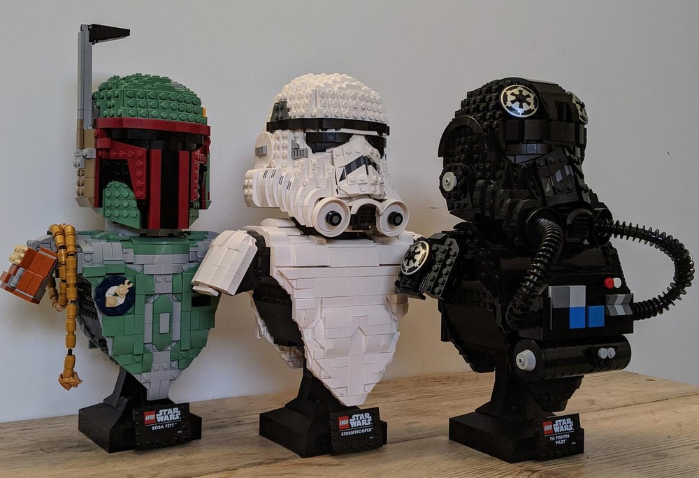 Lego Bust Collection (Bounty Hunter, Trooper and Pilot)