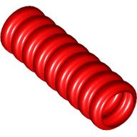 Lego Hose, Ribbed 7mm D. 3L / 2.4cm / Red