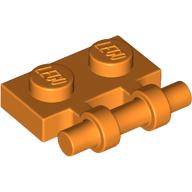 Lego Plate Special 1 x 2 Side Handle [Free Ends] / Orange