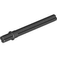 Lego Technic Axle 5.5 with Stop [Flat Short End] / Black
