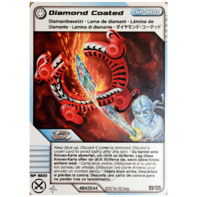 Lego Trading Card, Ninjago Deck #2: 93 - Diamond Coated - International Version / [No Color/Any Color]