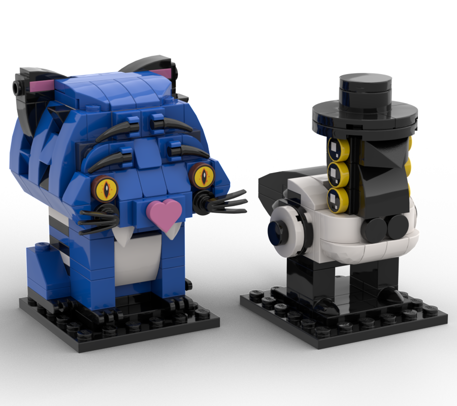 Lego Derpy Tiger and Magpie From KPop Demon Hunters