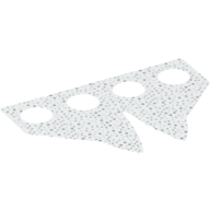 Lego Hipwear Coattails, Pointed with Silver Speckles Print