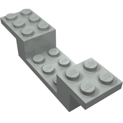 Lego Bracket 8 x 2 x 1 1/3 / Light Gray