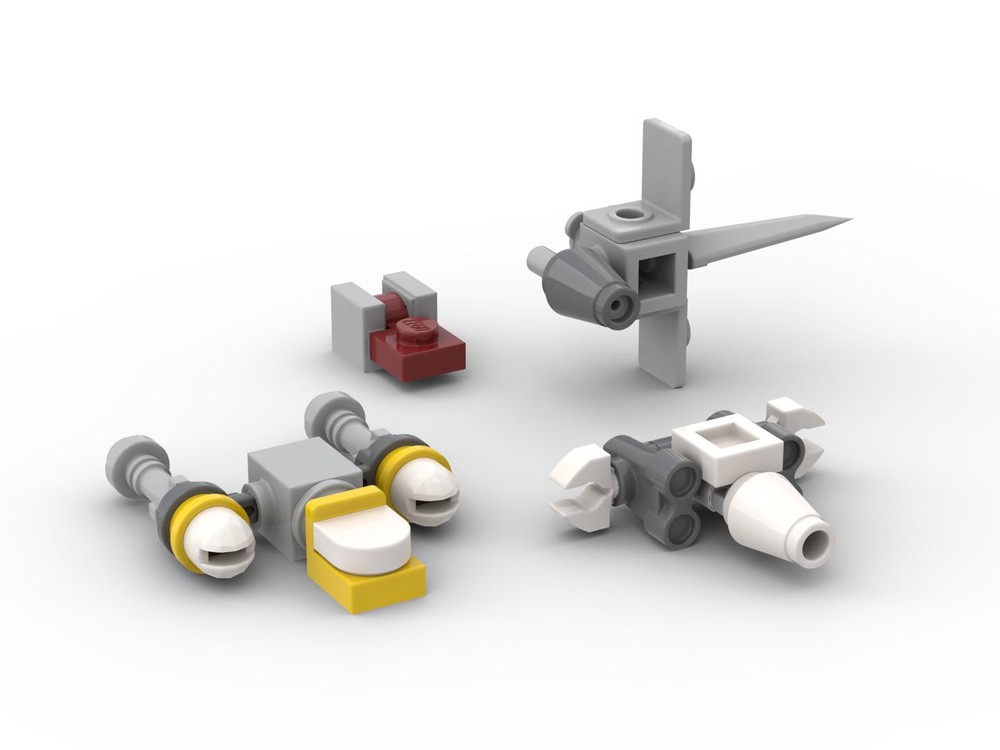 Lego Micro Scale OT Rebel Fleet (1 stud = 4.2 m)