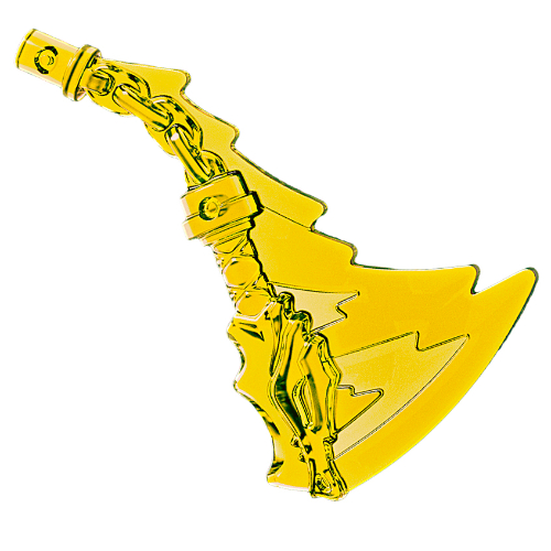 Lego Weapon Nunchucks with Trailing Effect / Trans-Neon Green